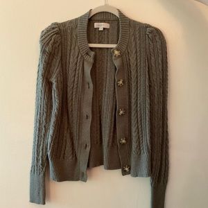 Loft olive cardigan